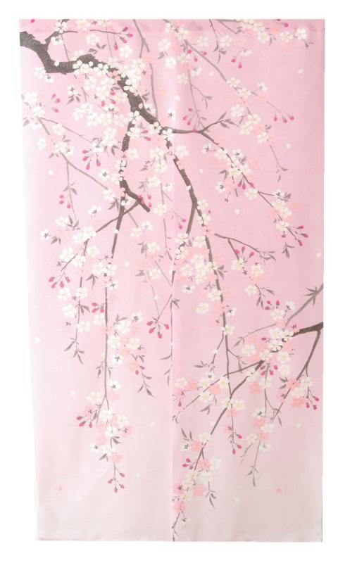 桜柄のれん