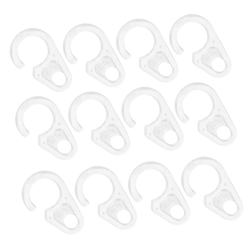 VORCOOL カーテンリング 50個セット 透明プラスチック 2.5×1.5×0.4cm 軽量スリム設計 取り付け簡単 工..