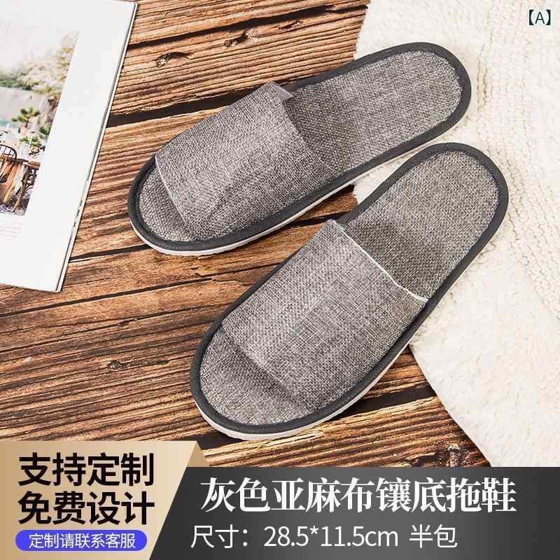 樂天商城 - 使い捨て スリッパの 接客は 綿 麻 民宿 夏 ホテル 専用の 家庭 用 滑り 止めが あります。