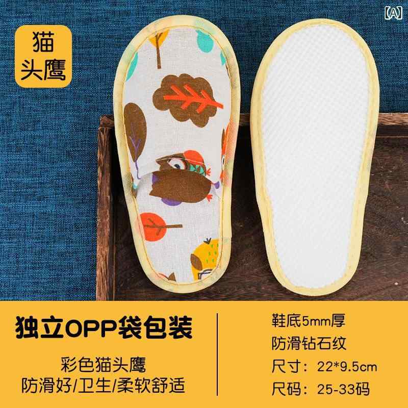 子供 用 使い捨て スリッパ ホテル 民宿 在宅 接客 用の 滑り 止め ホテル 綿 麻 ...