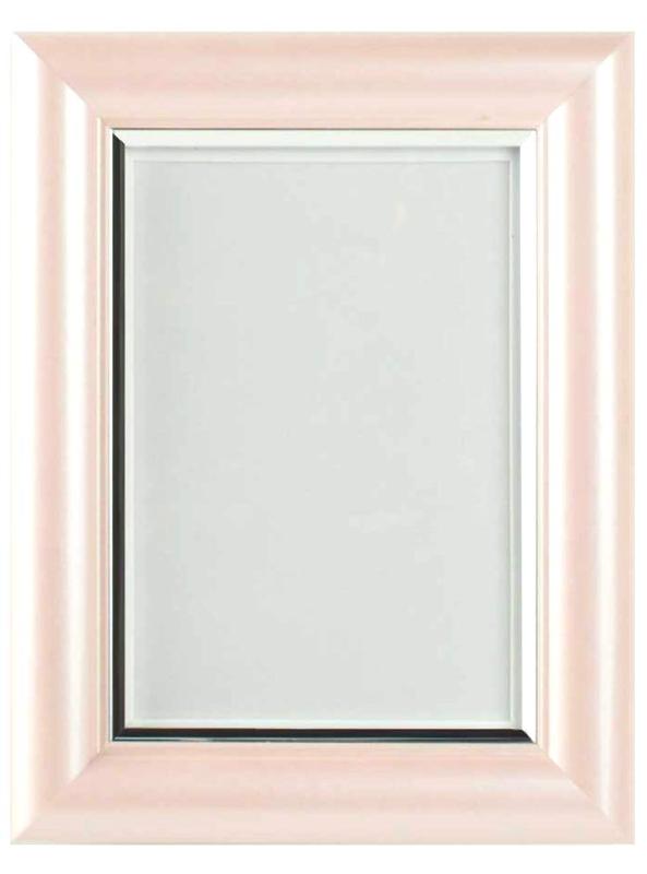 遺影 ピンク もも色 額縁 肖像額 葬儀用S判写真 透明ガラス ネクタイスタンド立て L版写真