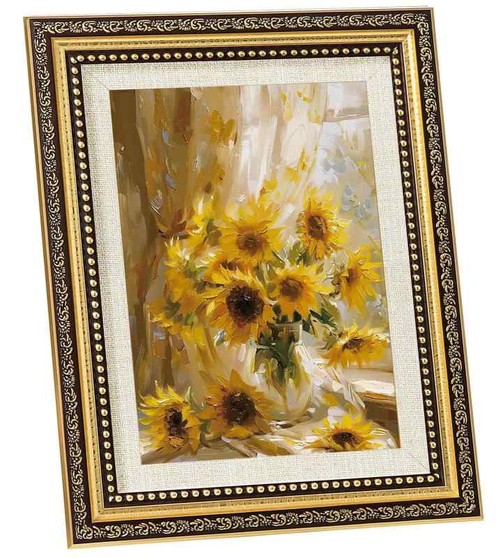 Lakymisy フォトフレーム レトロ A4判 写真立て アンティーク風 フォトスタンド 写真フレーム 横縦置き兼用 写真入れ 母の日ギフト 額縁 記念写真 ポスター 賞状 ディスプレイ用 お祝い 誕生日