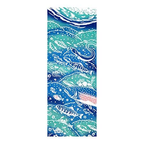 戸田屋商店 梨園染 手ぬぐい 川魚 788