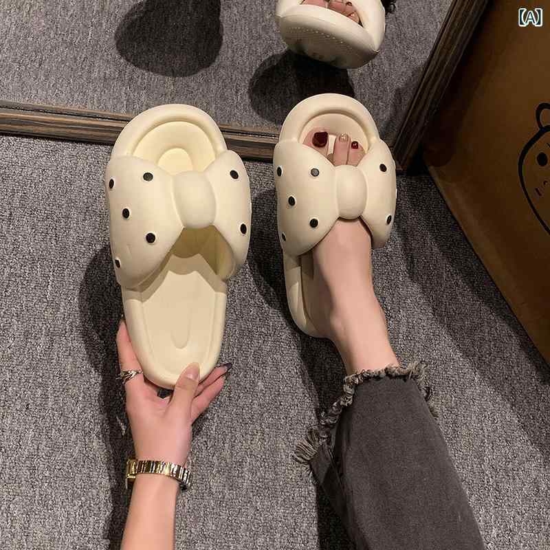 樂天商城 - 糞 感の 厚い 底の スリッパを 踏む 夏の 新型の サンダルは 家の 内外で 女性を 着て 滑り 止めの ファッションの アンドロメダ 風を 合わせます。