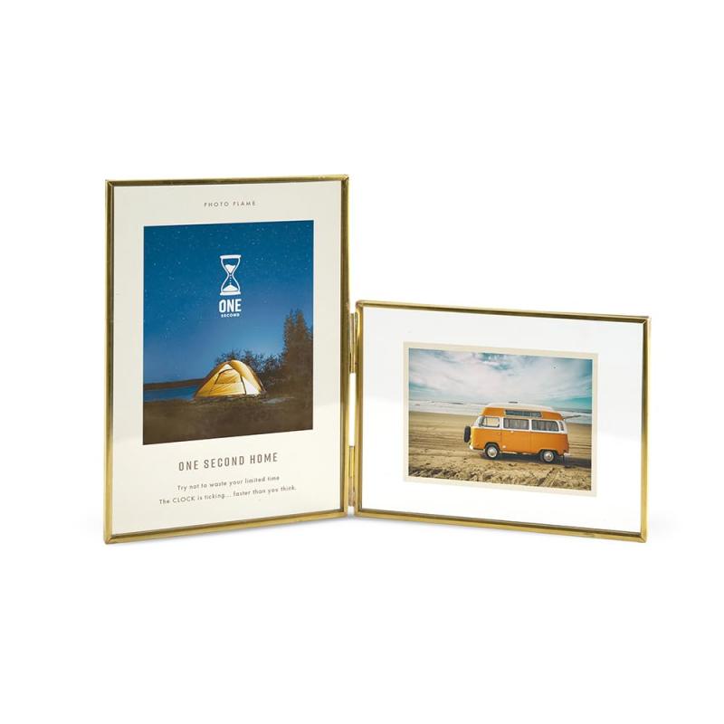 ONE SECOND フォトフレーム インテリアフレーム 複数 ガラス シンプル 多面メタルフレーム