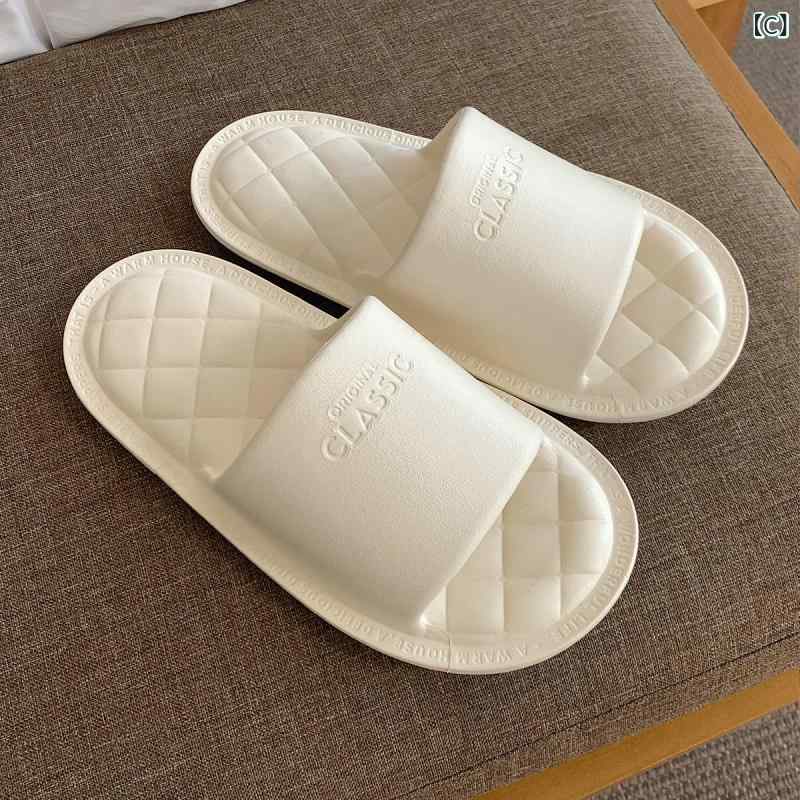 糞 感を 踏む 女性の 家の 中の 浴室の スリッパは シンプルで 新しい ネットの 赤い 柔らかい 底の 快適な サンダルの 夏です。 3