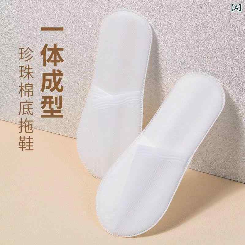 ホテルの 使い捨て スリッパの 接客 スリッパの 家庭 用の 厚い 滑り 止めの 美容 ...