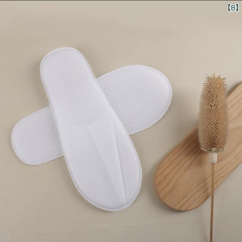 ホテルの 使い捨て スリッパの 接客 スリッパの 家庭 用の 厚い 滑り 止めの 美容 ...