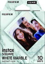 富士フイルム(FUJIFILM) スクエアフォーマットフィルム instax SQUARE ホワイトマーブル INS SQ WHITEMARBLE WW1