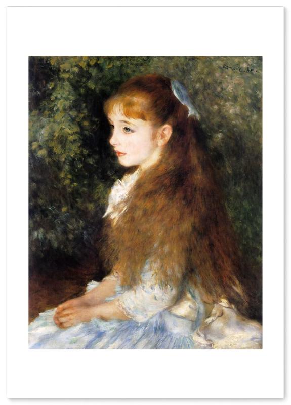 ポスター ルノワール イレーヌ カーン ダンヴェール嬢 A3サイズ 日本製 インテリア 壁紙用 絵画 アート 壁紙ポスター