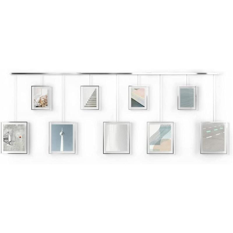 umbra フォトフレーム イグジビット マルチフレーム 9個セット 六切 2L版 壁掛け 写真立て 吊るす ディスプレイ おしゃれ インテリア ..