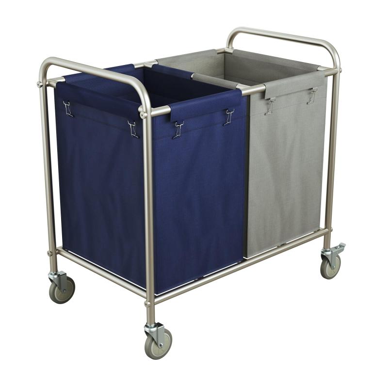 KLD リネンカート 清掃 サービスカート ランドネンワゴン ローリングリネン ホテル用 ブレーキホイール..