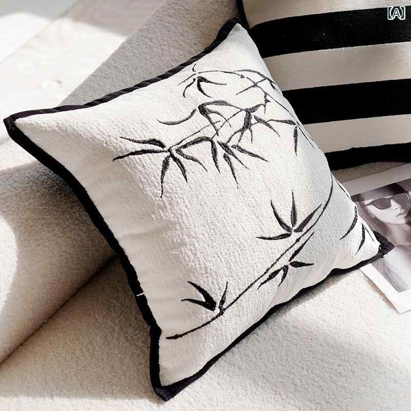 ブラック軽 贅沢 中古 高級 感 刺繍 抱き 枕 カバーインスタ 風 北欧 リビングソファベッドクッションクッションクッション