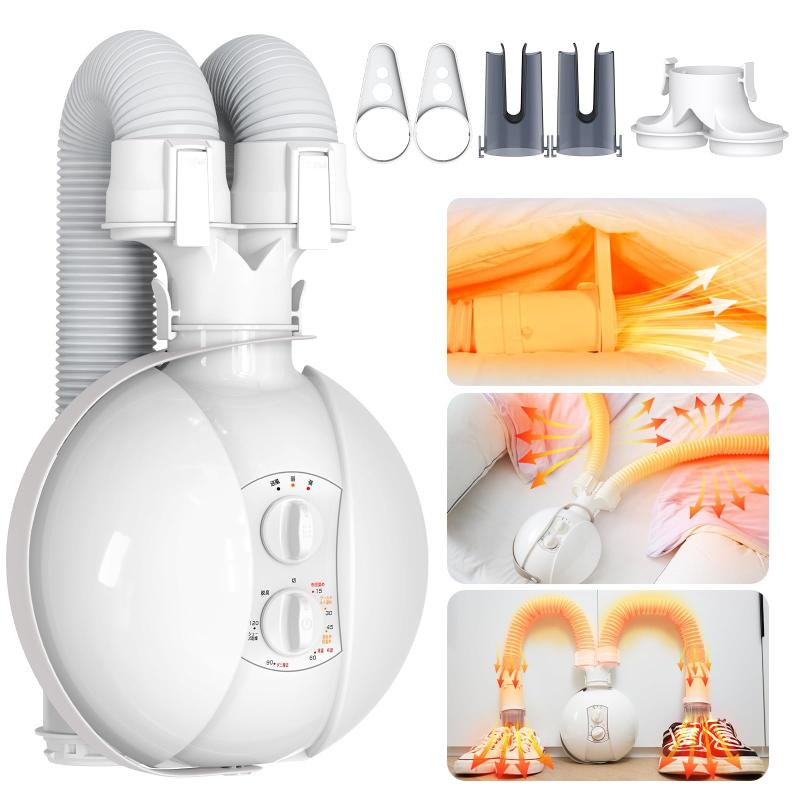 ONRIU 布団乾燥機【2025強化版 ダニ退治】ふとん乾燥機 布団2組・靴2組対応 速乾速暖 温風機能 マット不要 衣類乾燥 靴乾燥 タイマー付き 除湿 消臭 あたため 梅雨/寒さ/湿気対策 静音設計 軽