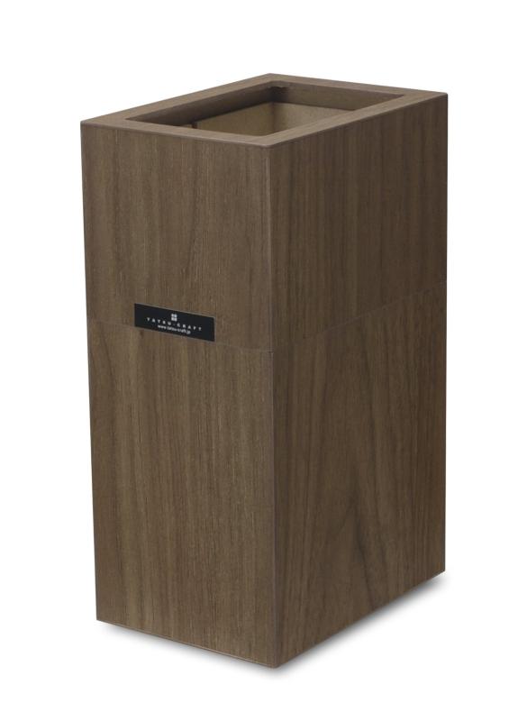 TATSU-CRAFT（タツクラフト） Bosk バスク ダストボックス カバー付き S 1.8L BW ブラウン ゴミ箱 分別 おしゃれ ふた付き キッチン ペール ふたつき フタ付きゴミ箱 屑入れ 塵箱 蓋付き 御洒落 国