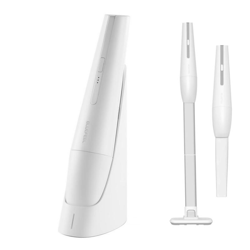 BLUEFEEL MONTANC PRO コードレス ハンディクリーナー [ 強力吸引 16900Pa ハンディ掃除機 超軽量550g コンパクト 低騒音 隙間用ノズル 中継用ノズル 車用 スタンド 充電 ] ホワイト BLF26252 【国内正規