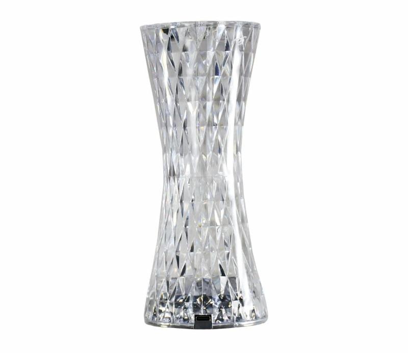 ファンライフプラス クリスマス ハロウィン プレゼント LED ランプ ギフト 綺麗 お洒落 映え デスクライト フォトジェ 置くだけで映えるクリスタルランプ FLP-007 メーカー付