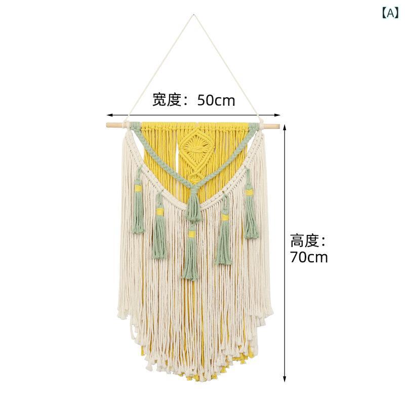 Rakuten - クロス ボーダー新 製品 手織り カラー タッ セルタペストリーボヘミアンインスタイルタペストリー 壁 綿 ロープ タペストリー