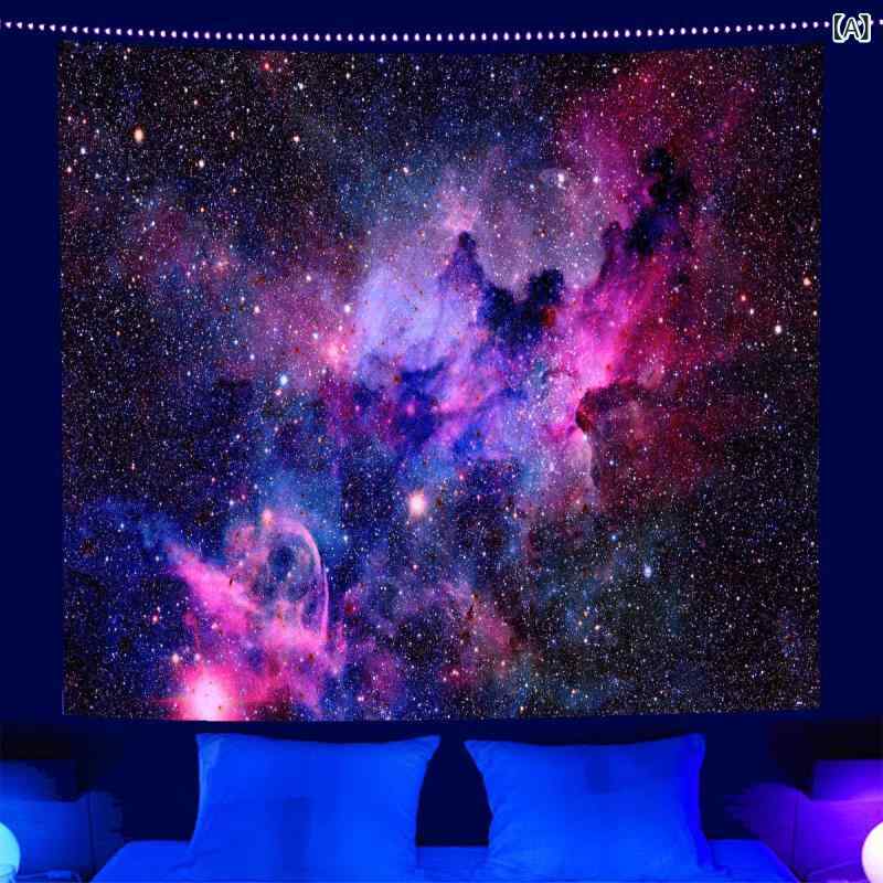 樂天商城 - 蛍光 タペストリー uv 蛍光 生命の 木 ライオンスカルタペストリー 背景 布 ベッドルームベッドサイド 木製 タペストリー