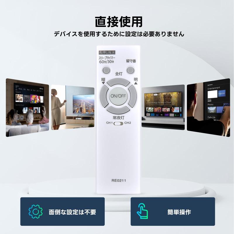 LEDシーリングライトリモコン RE0211 for NEC ホタルクス照明器具用リモコン HLDZ12303SG HLDZ08303SG HLDZ06303SG HLDZG18309SG対応