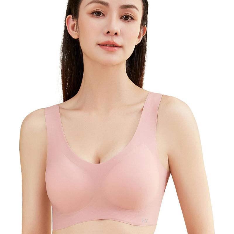 [ENYA-KARIN] [縫い目ゼロ 無縫製 天使が舞う 楽ちん 美胸 デイ & ナイトブラ] ノンワイヤーノンホックノンシーム 360°シームゼロ 24時間 快適ブラ ストレスフリー 固定パッド 縫目無し ブラジ