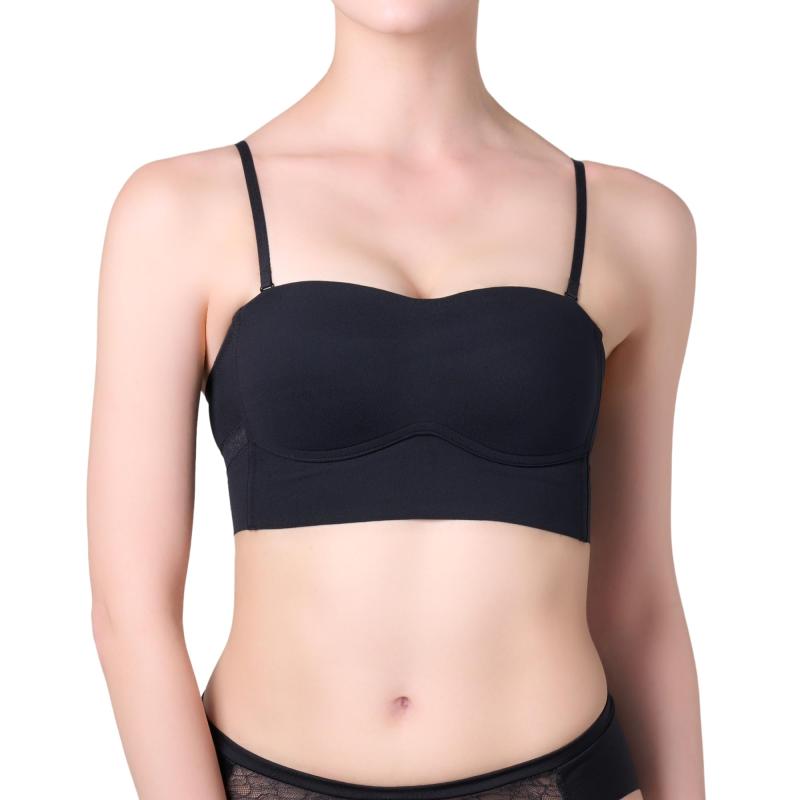 [ROSIER] by Her lip to バンドゥブラ ブラ 2way 肩紐取り外し可 肩紐着脱 肩紐なし チューブトップ カップ付き ストラップレスブラ ストレッチ性生地 ロジア ハーリップトゥ