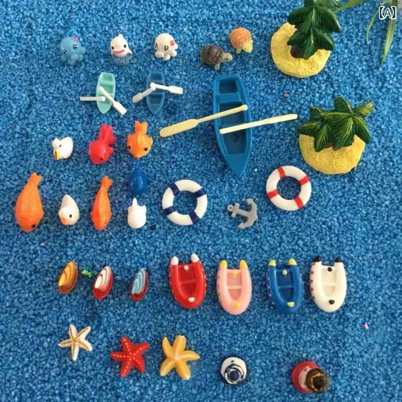 コケ微 景観 海洋 シリーズ 装飾 品 海洋 瓶 造 景 部品微 景観 樹脂 小 置物