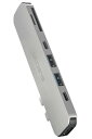 エレコム USB Type-C ハブ ドッキングステーション MacBook専用 7-in-2 USB PD対応 (100W) 入出力Type-C×1 データ転送用Type-C×1 USB-A×2 HDMI×1 SD×1 microSD×1 シルバー D