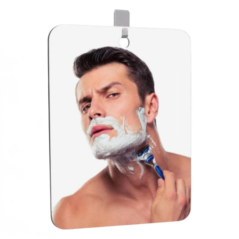 Crystal craft 割れない鏡 曇り止め 風呂 浴室 ミラー 壁掛け 防曇 洗面台 フック付き