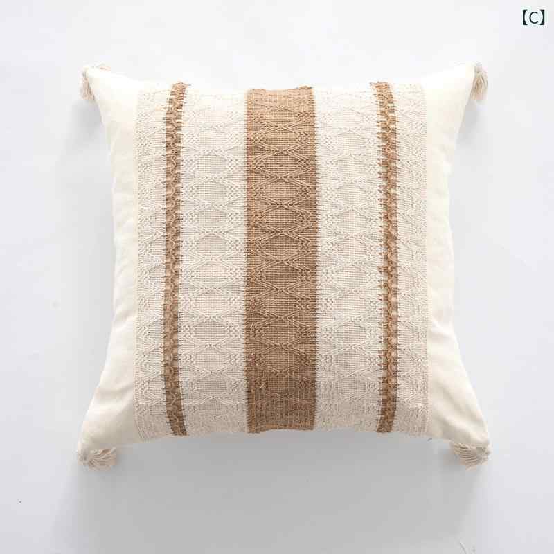 ボヘミアン 風 綿 麻 刺繍 フリンジ 抱き 枕 腰は 軽くて 豪華な アメリカの レ トロな 多色 枕 クッション 抱き 枕 カバーに 頼って います。 [3]