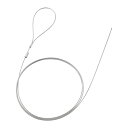 サンワサプライ eセキュリティ (ワイヤー長1.0m/直径1.5mm) 片側かしめなし SLE-13W
