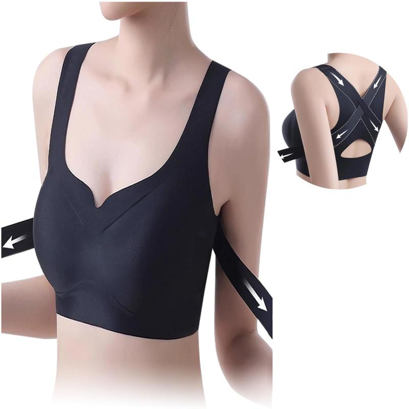 [MACITEET] 【360°体型補正&3D立体カップ 】 ナイトブラ 昼兼用 シームレス ブラジャー ノンワイヤー 姿勢矯正 育乳 脇高 補正下着 バストアップ 20～50代女性用