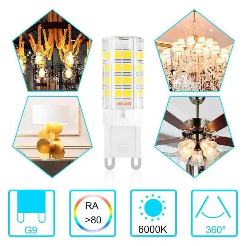 LED 電球 G9 口金 可調光 セラミックス 全方向 電球40W形相当 広配光タイプ 4W AC 110V 全光束400lm 2個セット