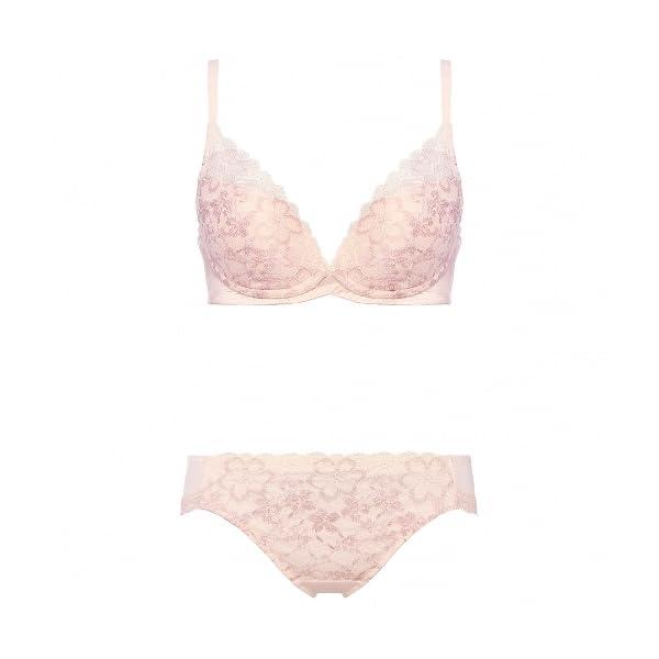 [AMOSTYLE BY Triumph] インナーセット夢みるブラ ノンワイヤー ブラ＆ショーツセット ドリームデイリリーレディース