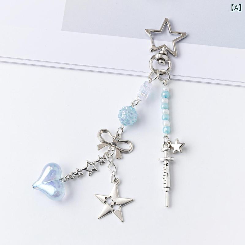 Rakuten - 欧米の クロス ボーダー 女子の 甘い 風の 海洋の 星の ペンダントの キーホルダーの イルカの 真珠の 携帯 電話の チェーンの アクセサリの 部品
