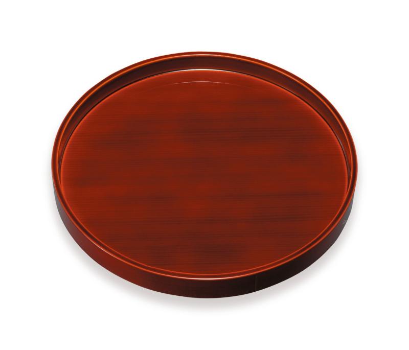 紀州のぬりもの 丸盆 春慶塗 10.0 厚縁 22-11-5B トレイ・盆 トレー お盆 盆 おしゃれ 木製 木 漆器 日本製