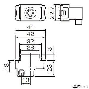 パナソニック 埋込高シールドテレビコンセント 端末用 ホワイト WCS4812W