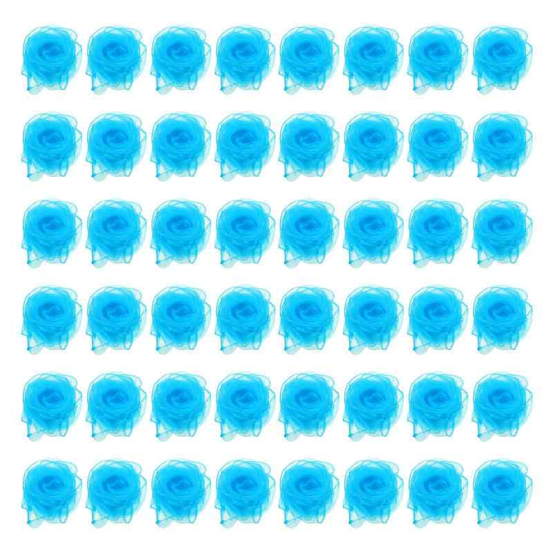 PATIKIL ダンススカーフ 48枚 正方形ジャグリングスカーフ24"×24" 音楽運動スカーフ パフォーマンス小道具 マジックジャグリング用 ライトスカイブルー