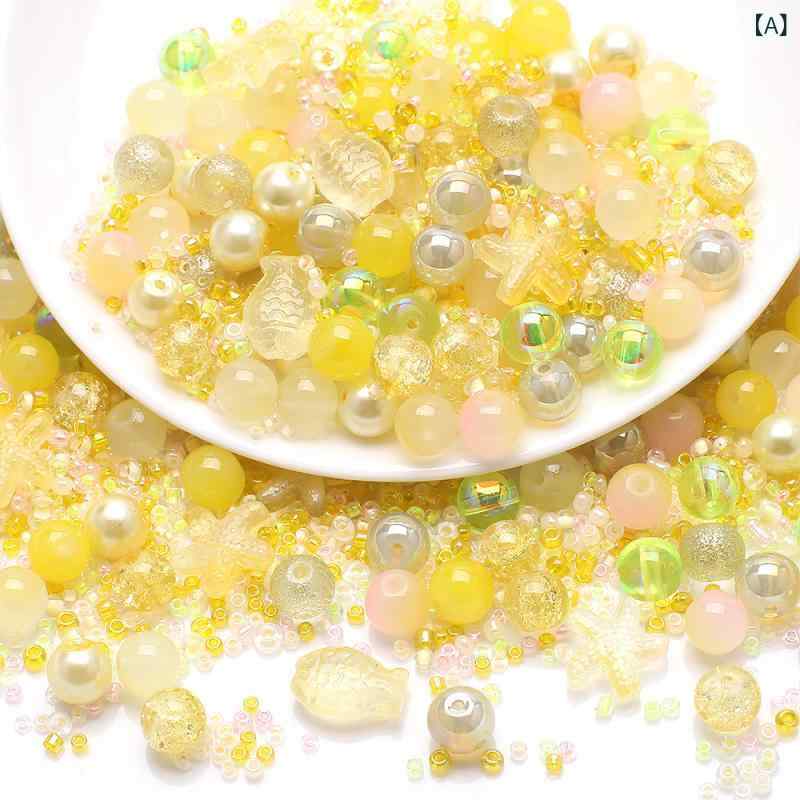 Rakuten - クロスボーダーカラー 海洋 系 海星小 魚 焼き 漆玉 小米 珠 ガラス ペンダント DIY ブレスレット アクセサリー