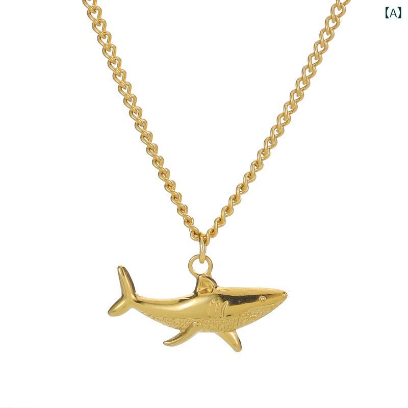 欧米の 新型 ステンレス 18 k 海洋 風 サメペンダントシンプルネックレス 女性 アクセサリー 卸売り クロス ボーダー 専用材料: ステンレス鋼処理プロセス: 手作りブランド: WZYSY形状: 動物/干支商品番号: ZR20240011出身地: ジン・ファチェーンのスタイル: サイドチェーン多層かどうか: いいえ周囲: 41cm (両端を含む)-50cm (両端を含む)主要な下流プラットフォーム: ebay,アマゾン,wish,LINIO,SHEIN,アリエクスプレス,独立したステーション,LAZADA,shopee,垂直電子商取引,その他色: サメペンダントゴールドネックレス,サメペンダント シルバーネックレス認可されたプライベートブランドがあります: はい国境を越えた輸出専用の供給源ですか?: はい人気の要素: -1発売年・シーズン: 2024年夏スタイル: シンプルな重量: 10.5スタイル分類: おしゃれな通勤製品カテゴリー: ネックレス主な販売エリア: ヨーロッパ,東南アジア,北米,北東アジア,その他対象者: 女性の人気の要素の分類: 動物