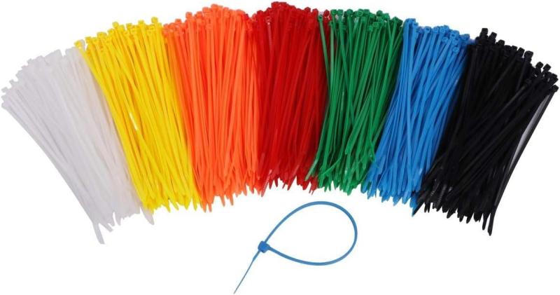 PXLAATY ロックナイロン結束バンド 2.5×150mm 7色 700個セット 結束 配線 収納 整理 整頓