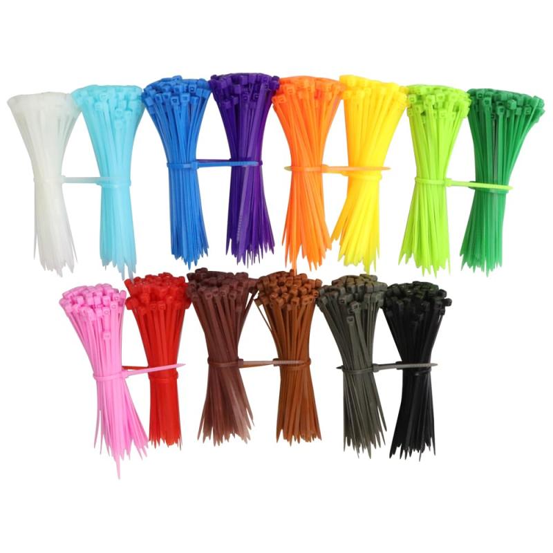 Star Trusty 固定バンド 1400本セット 大容量 コード結束 ケーブルタイ 植物誘引 屋内 屋外 耐久性 14色 カラフル