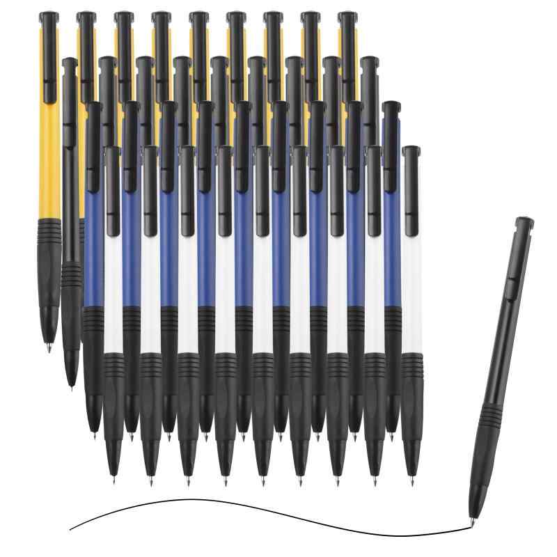 M&amp;G ボールペン ノック式 細字 インク クリックボールペン 日記 ホームオフィス 教室用