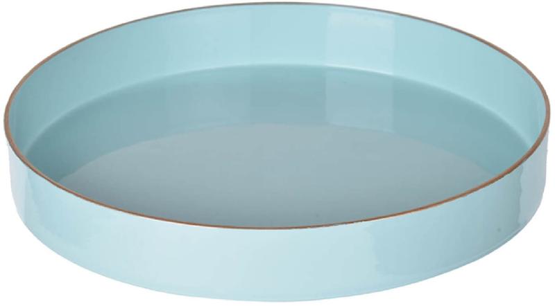 エレガントインテリア(Elegant Interior) 【 トレー ブルー ラウンド 】 26cm トレイ プラスティック キッチン お盆 85085TY-BL