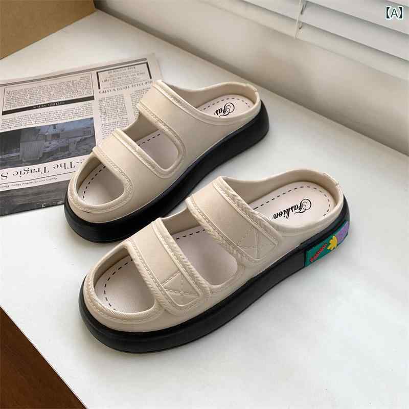 Ballet Shoes - 女性 用 スリッパ、 2025 年 新作 フェアリースタイルスリッパ、 ネットセレブ 万能 厚底 ビーチ シューズ