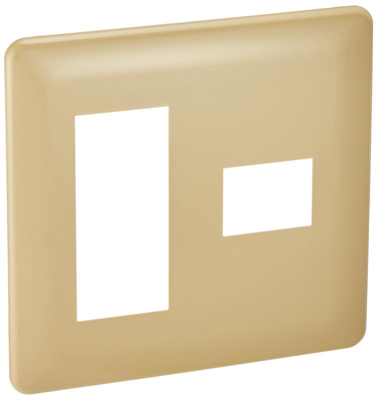 パナソニック(Panasonic) フルカラーモダンプレート4個用 3個+1個用 標準プレート ダークベージュ WN60..