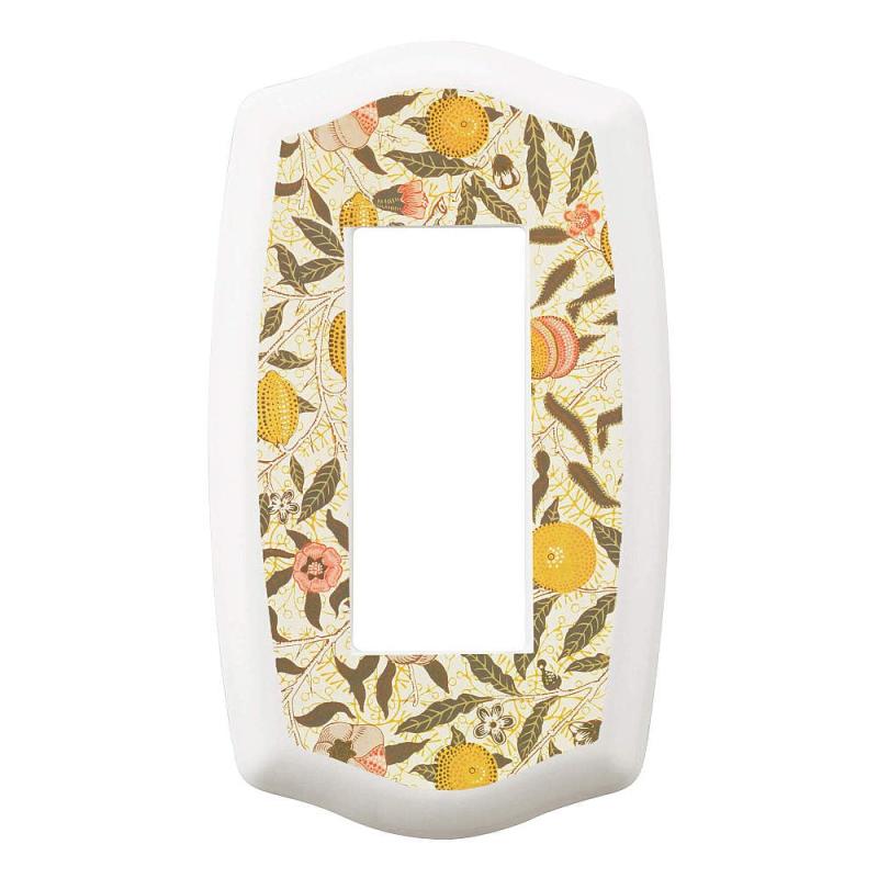 スガツネ工業 スイッチ・コンセントプレート プレミアムホーローベイシックシリーズ ホワイト/マローフルーツ PXP-HS01-FRプレミアムホーローベイシックシリーズ【対応スイッチ・コンセント例】パナソニック社：フルカラーシリーズ／神保電器社：NK SERIE、ニューマイルドビーシリーズなど