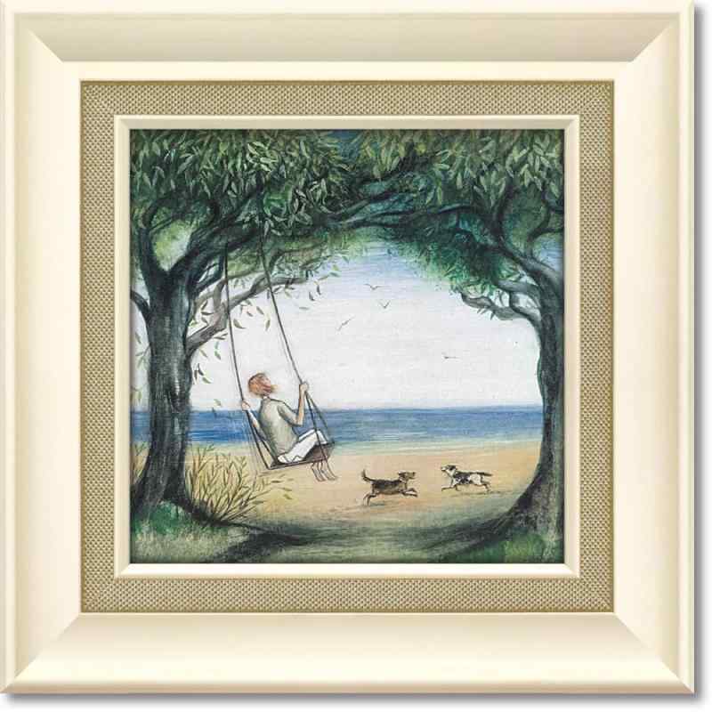 ユーパワー ジョー・ラム Gel加工 アートフレーム 「エアー ソー ブルー」 JR-04504