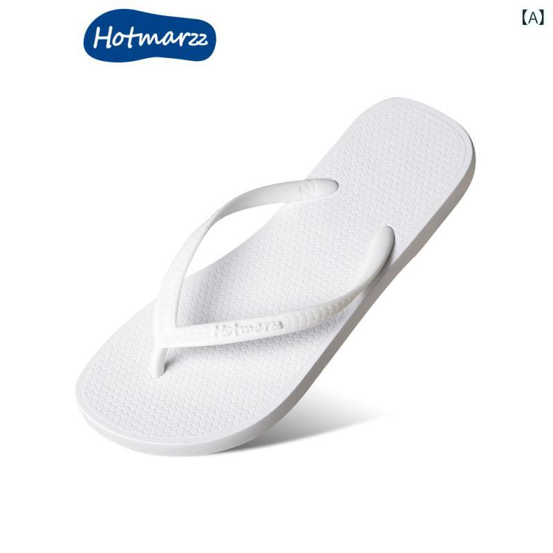 Hotmarzz / 黒 馬 クロスボーダービーチサンダル カップル 向け 無地 ビーチ サンダル レディース サンダル 夏 用 つま先 挟み込み 式 ..