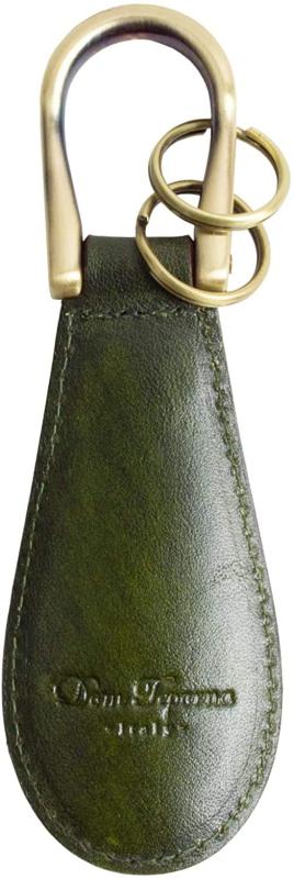 [Dom Teporna] 靴べら 本革 携帯用 ミニ シューホーン キーホルダー グラデーション イタリアンレザー キーリング付き ビジネス ゴルフ などに